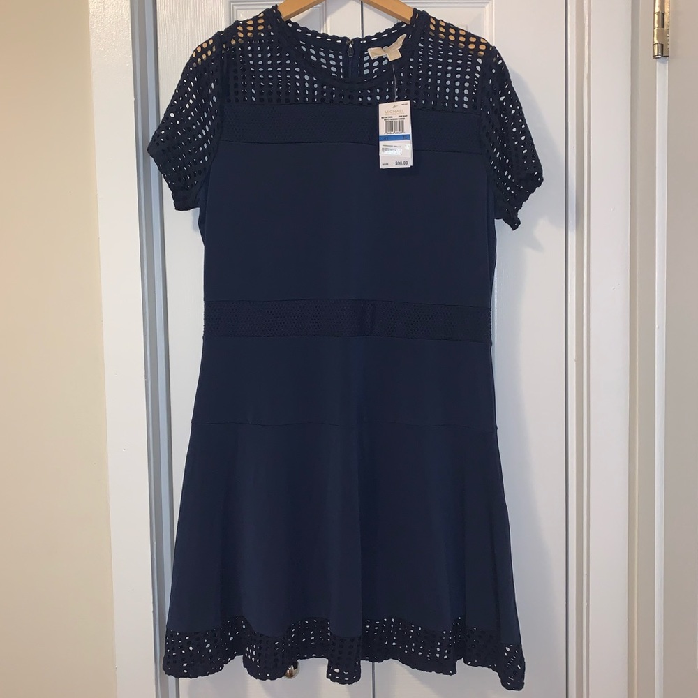 MICHAEL MICHAEL KORS Short-Sleeve Dress Navy